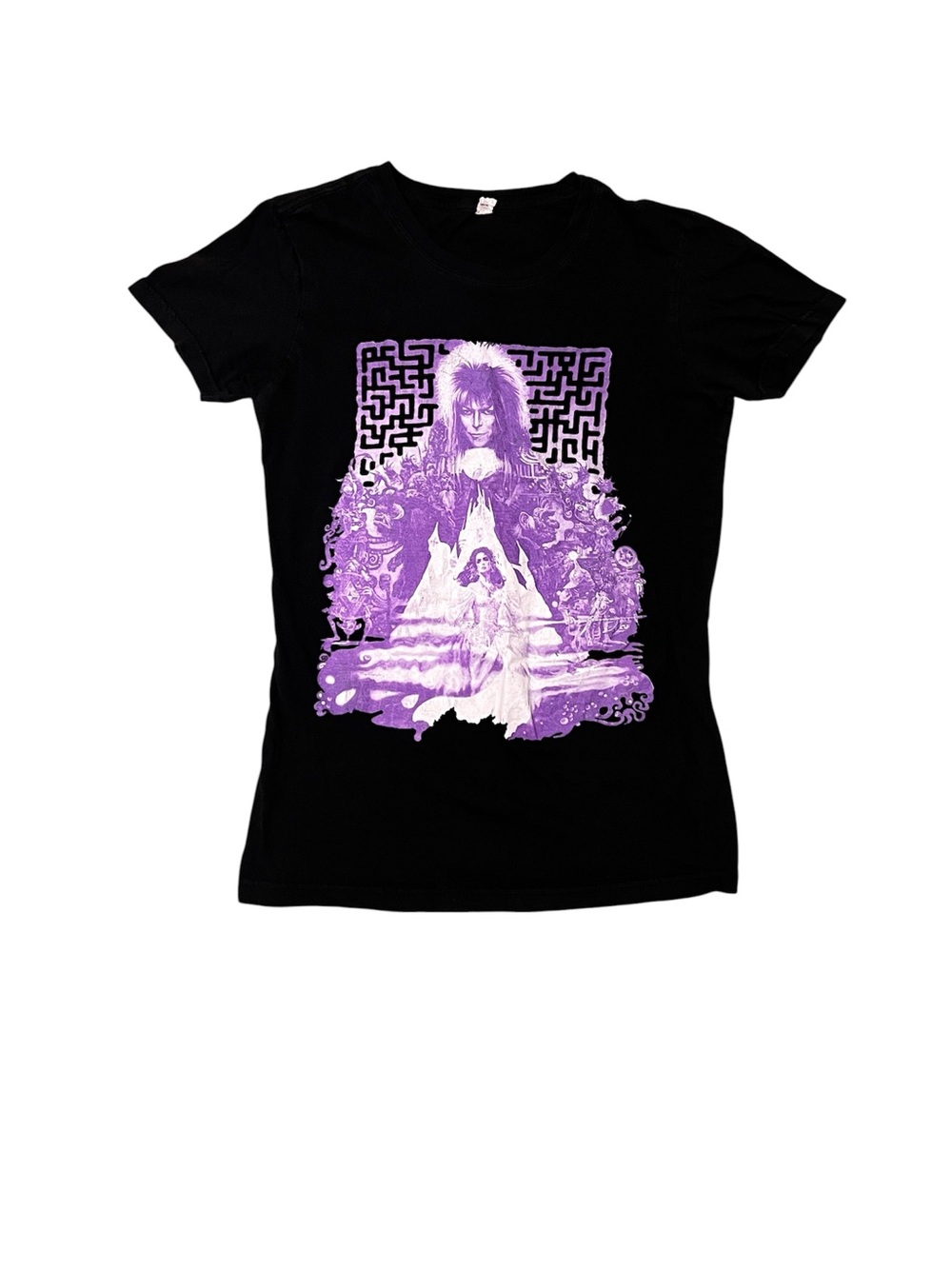 Vintage David Bowie Labyrinth Movie T-shirt Women’s Size Small 100% Cotton Top